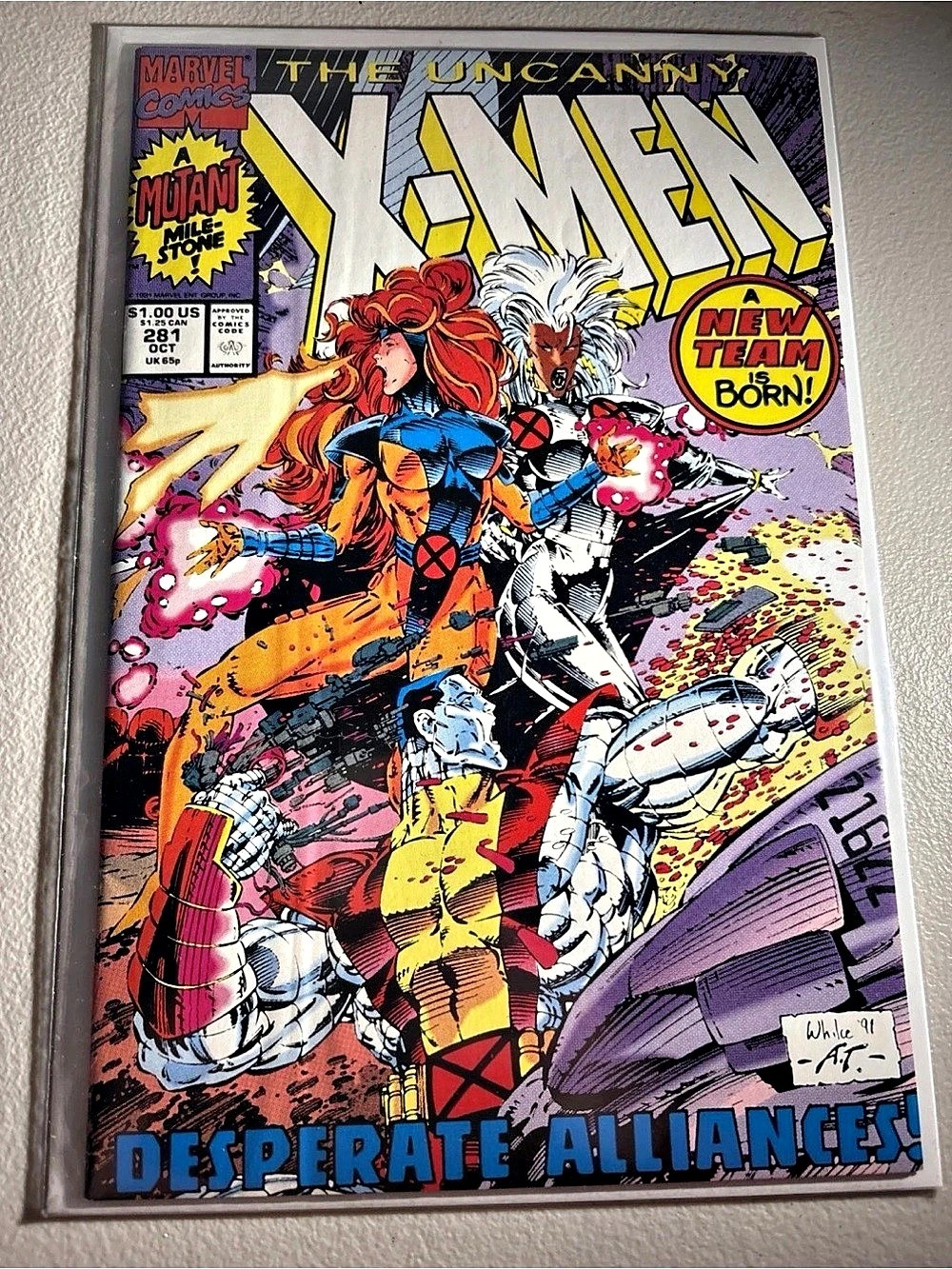 Marvel Comics The Uncanny X-Men #281 Framed Comic Poster